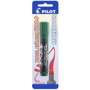 Pincel Permanente Verde Atomico 1100-P Blister PILOT