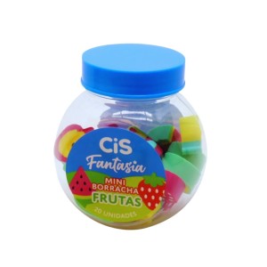 Borracha Fantasia Mini Frutas Com 20 CIS