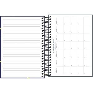 Agenda 2026 Diária D+ Masculina Espiral - TILIBRA