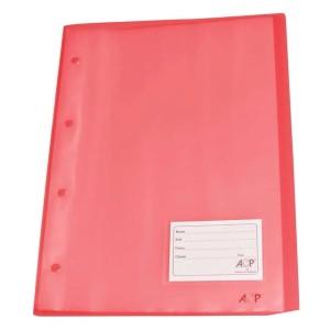Pasta Catalogo Portfolio A4 10 Envelopes 0,12 Medio Vermelha Com Visor Com Colchete Ref.1037.VM ACP