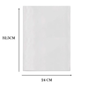 Saco Plástico PP Oficio 4 Furos 24x33 Com 100 Fino 0.06 ACP