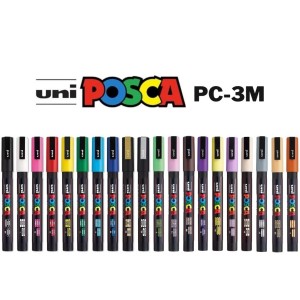 Caneta Posca 0.9-1.3mm PC-3M UNI-BALL