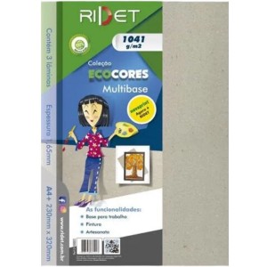 Bloco Criativo Multibase OF Com 3 Laminas 1041gr 230X320mm Ecocores RIDET NOVAPRINT Ref.010021