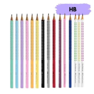 Lápis Preto Triangular HB Grip - FABER CASTELL