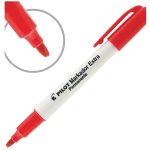 Pincel Permanente Chanfrado 4.0 Vermelho Markador Blister PILOT
