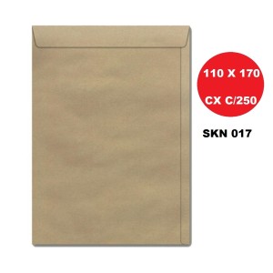 ENVELOPE SACO 110X170 KRAFT CAIXA C/250 SCRITY