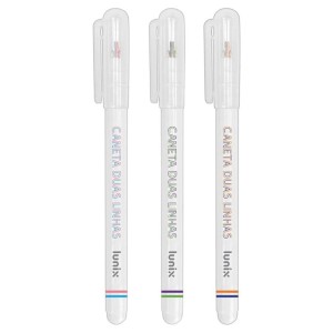 Caneta Hidrografica 2 Linhas Lunix TILIBRA