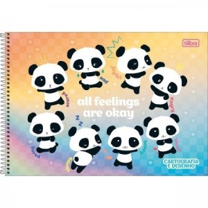 Caderno Desenho 80fls Lovely Friend Capa Dura TILIBRA