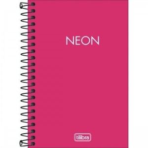 Caderneta 1/8 Rosa Sem Pauta Neon TILIBRA