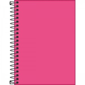 Caderneta 1/8 Rosa Sem Pauta Neon TILIBRA