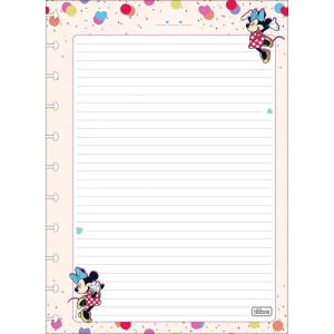 Bloco Universitário 50fls 90g Minnie Tilidisco Inteliegente Connect TILIBRA