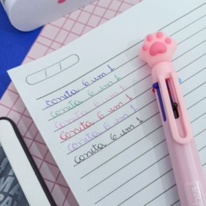 Caneta Esferográfica Purrfect Cats 1.00MM 6 Cores 6x1 Tilibra