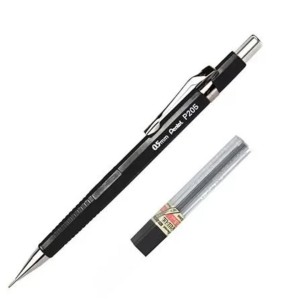 LAPISEIRA 0.5MM TECNICA PRETA + TUBO C/12 GRAFITES HB SM/P205-AM BLISTER PENTEL