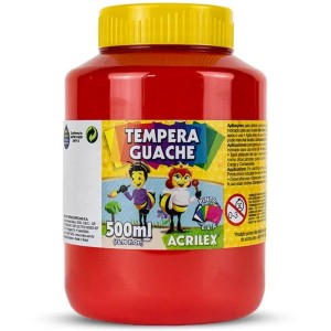 Guache 500ml Vermelho Fogo ACRILEX