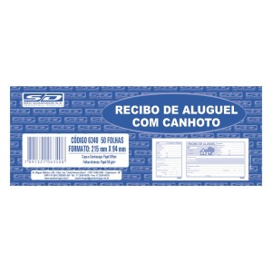 BL. RECIBO DE ALUGUEL C/CANHOTO SAO DOMINGOS