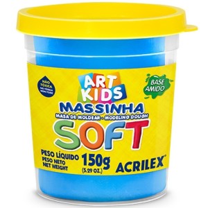Massinha Base Amido Soft 150gr Azul ACRILEX