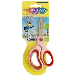 Tesoura Escolar 13cm Bicolor ACRILEX