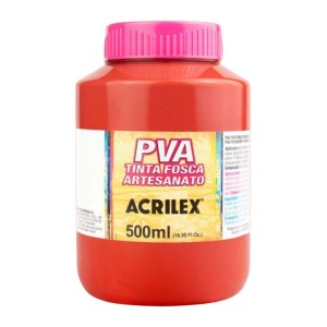 Tinta Plastica PVA Fosca 500ml ACRILEX