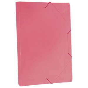 Pasta Plastica Com Elastico Oficio Lombada 55mm Vermelha ACP