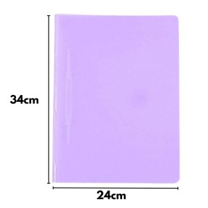 Pasta Plastica Oficio Com Grampo Trilho Rosa ACP