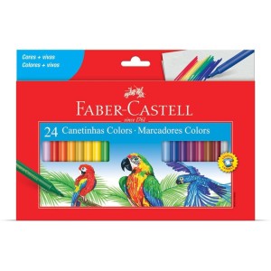 Canetinha Hidrografica 24 Cores FABER CASTELL
