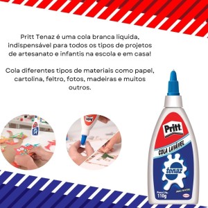 Cola Líquida Branca 110g Tenaz PRITT
