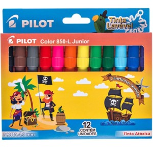 Canetinha Hidrográfica 12 Cores Jumbo 850-L Junior PILOT
