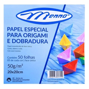 Papel Origami 20x20cm Com 50 Folhas MENNO