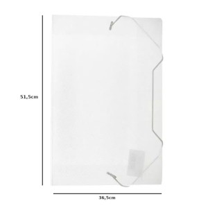 Pasta Plastica Com Elastico A3 Fina Cristal ACP