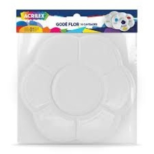 PALETA GODE FLOR C/14 CAVIDADES ACRILEX