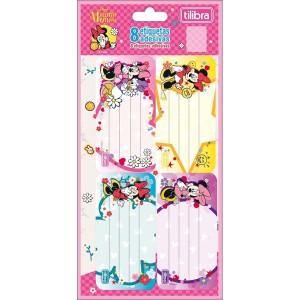 ETIQUETA ESCOLAR C/8 UNIDADES MINNIE TILIBRA