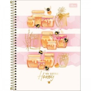CADERNO UNIVERSITARIO 1 MATERIA 80FLS HONEY BEE TILIBRA