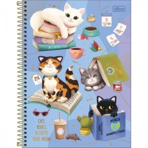 CADERNO UNIVERSITARIO 1 MATERIA 80FLS PURRFECT TILIBRA