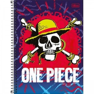 CADERNO UNIVERSITARIO 1 MATERIA 80FLS ONE PIECE NETFLIX TILIBRA