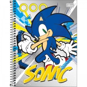 CADERNO UNIVERSITARIO 1 MATERIA 80FLS SONIC TILIBRA