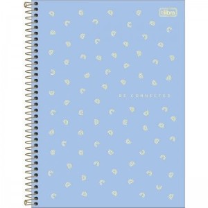 CADERNO UNIVERSITARIO 1 MATERIA 80FLS NEON CONNECT FEMININO TILIBRA