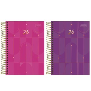 Agenda 2026 Executiva Diária Spot Feminina Espiral TILIBRA