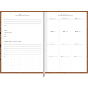 Agenda Permanente Diária Pratika Cores Brochura TILIBRA