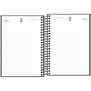 Agenda Permanente Napoli Preta Espiral TILIBRA