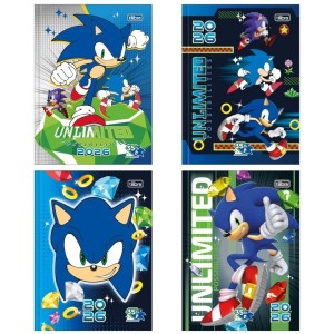 Agenda Permanente Diária Sonic 2 Dias Por Página Brochura - TILIBRA