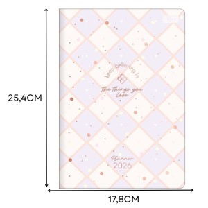 Agenda 2026 Planner Mensal Soho Grampeada TILIBRA