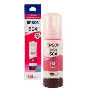 Refil Garrafa de Tinta Epson 504 Magenta Ecotank Original