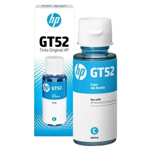 Refil Garrafa de Tinta HP GT52 Ciano Original