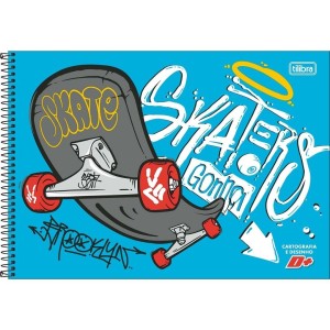 Caderno Desenho 96fls D+ Masculino Capa Dura TILIBRA