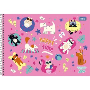 Caderno Desenho 96fls D+ Feminino Capa Dura TILIBRA