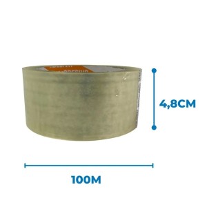 Fita de Embalagem Transparente 45x100mt 
