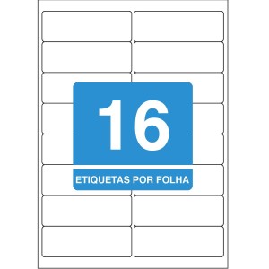 ETIQUETA 99,1X34 A4 TBA4362 100FLS 1600 ETIQS. 16 P/FOLHA TILIBRA