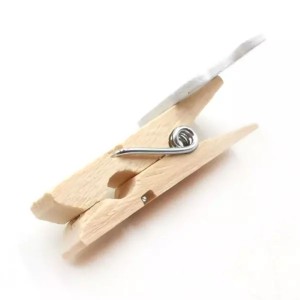 Prendedor Mini de Madeira Decorado com 10 Unidades