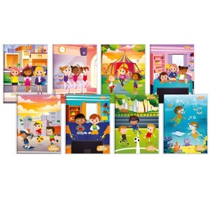 Caderno Caligrafia Brochura 1/4 40 Folhas