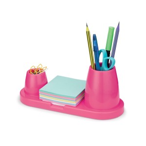 PORTA LAPIS/CLIPS/LEMBRETE 3em1 PINK WALEU